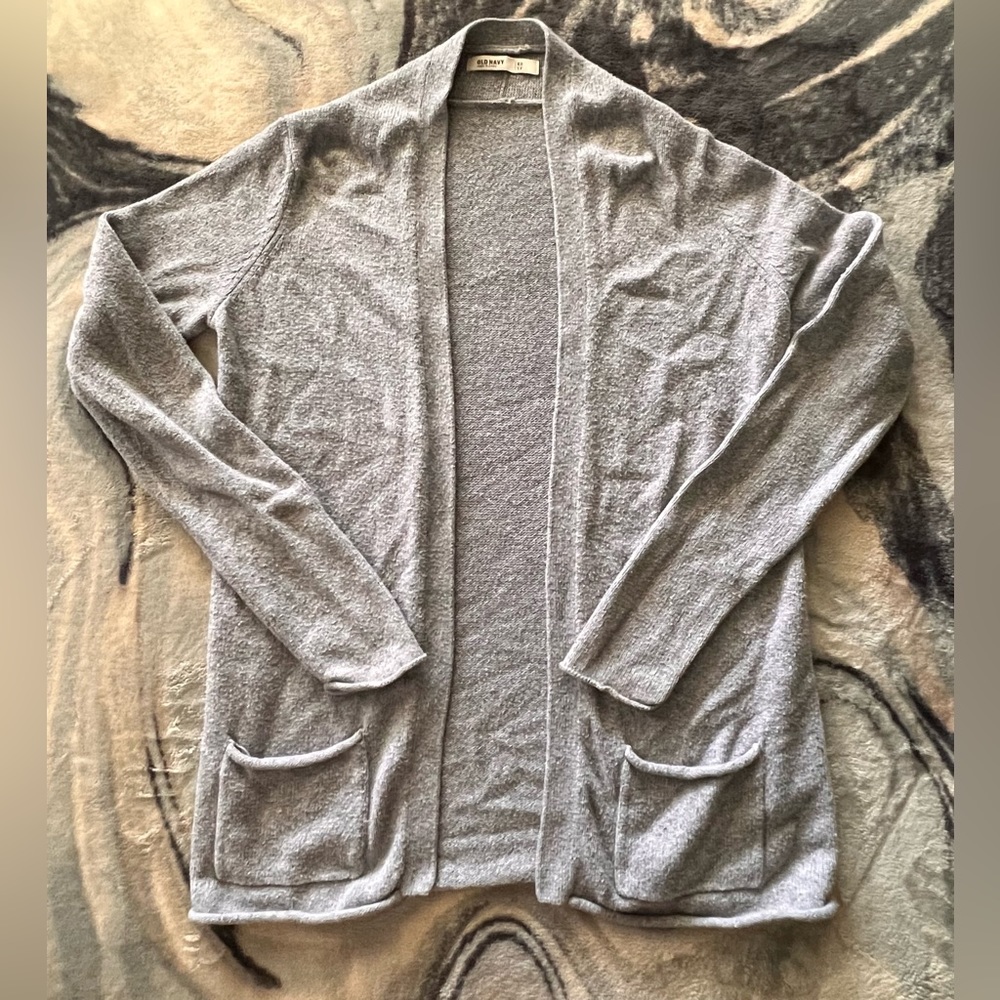 Light grey knit cardigan